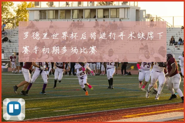 罗德里世界杯后将进行手术缺席下赛季初期多场比赛